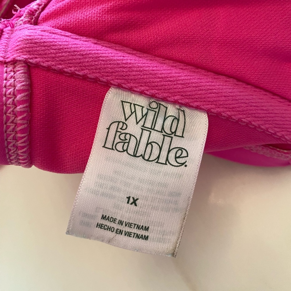 Wild Fable Hot Pink Smocked Bikini Top - Picture 5 of 5